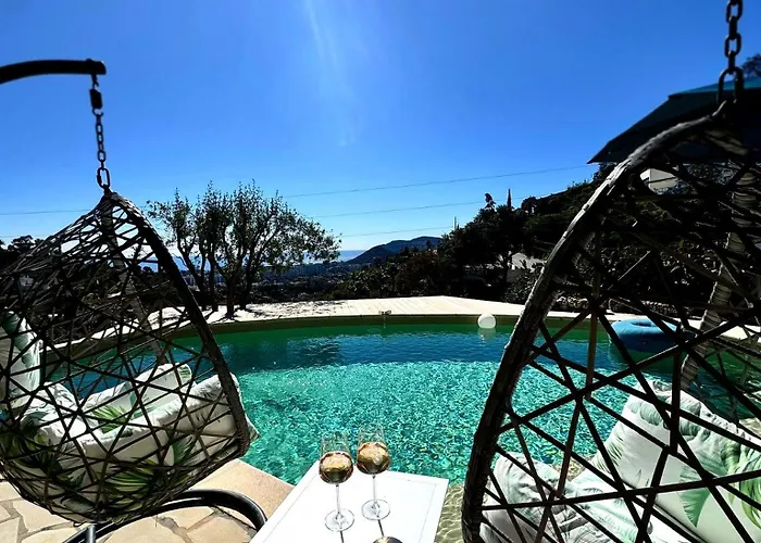 Fantastic Villa In The Bay Of Cannes, 5 Minutes From The Beach - With Private Pool